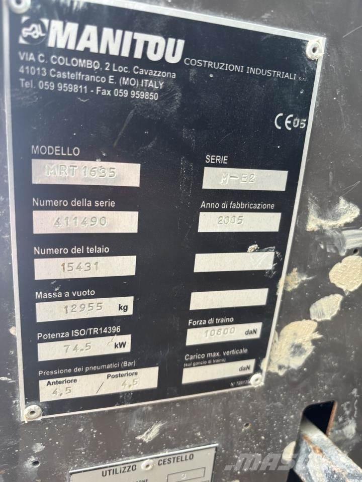 Manitou MRT1635 Sollevatori telescopici