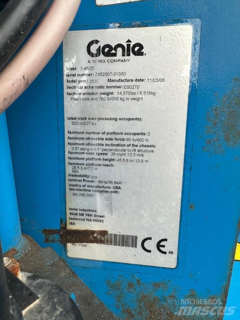 Genie Z 45/22 Piattaforme a braccio articolato