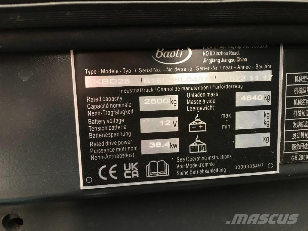 Baoli KBD 25 Carrelli elevatori diesel