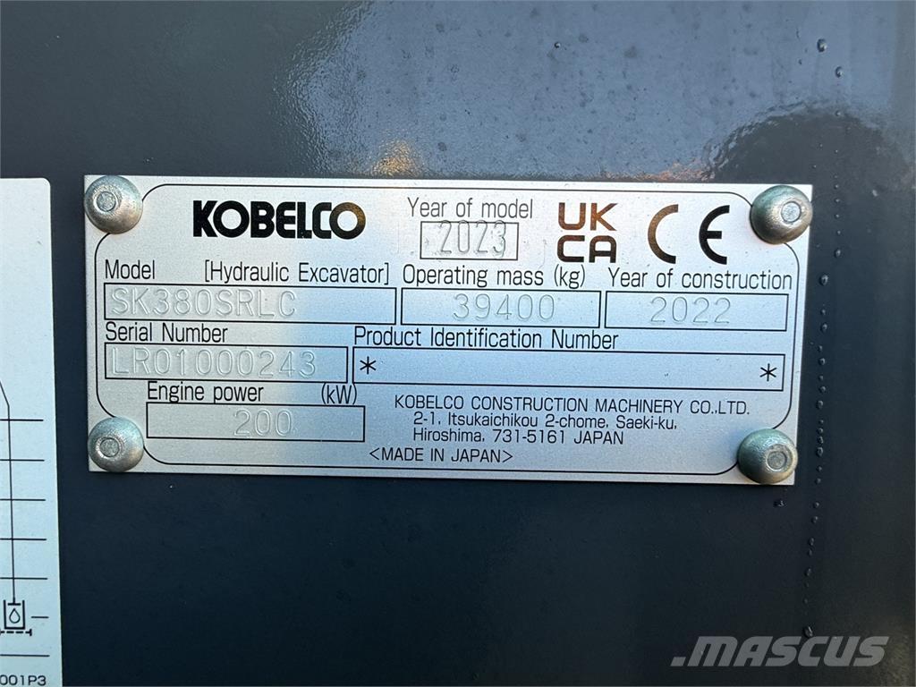 Kobelco SK380SRLC Escavatori cingolati