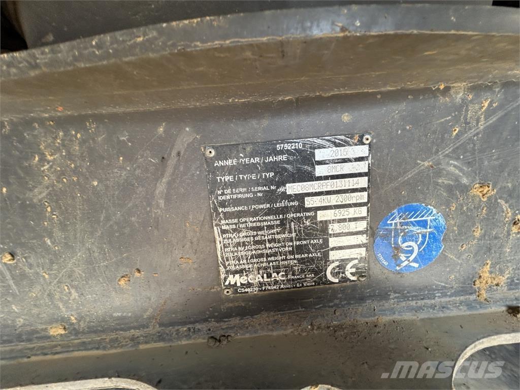Mecalac 8MCR Escavatori medi 7t - 12t