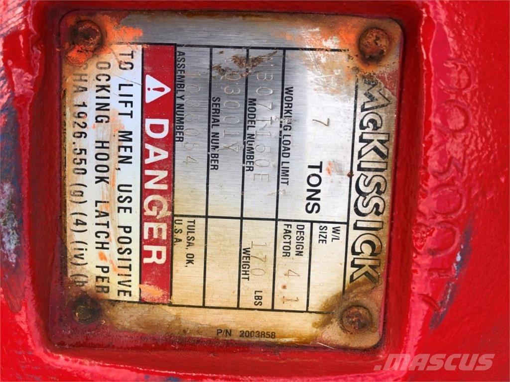  McKissick Parti e equipaggiamenti per Gru