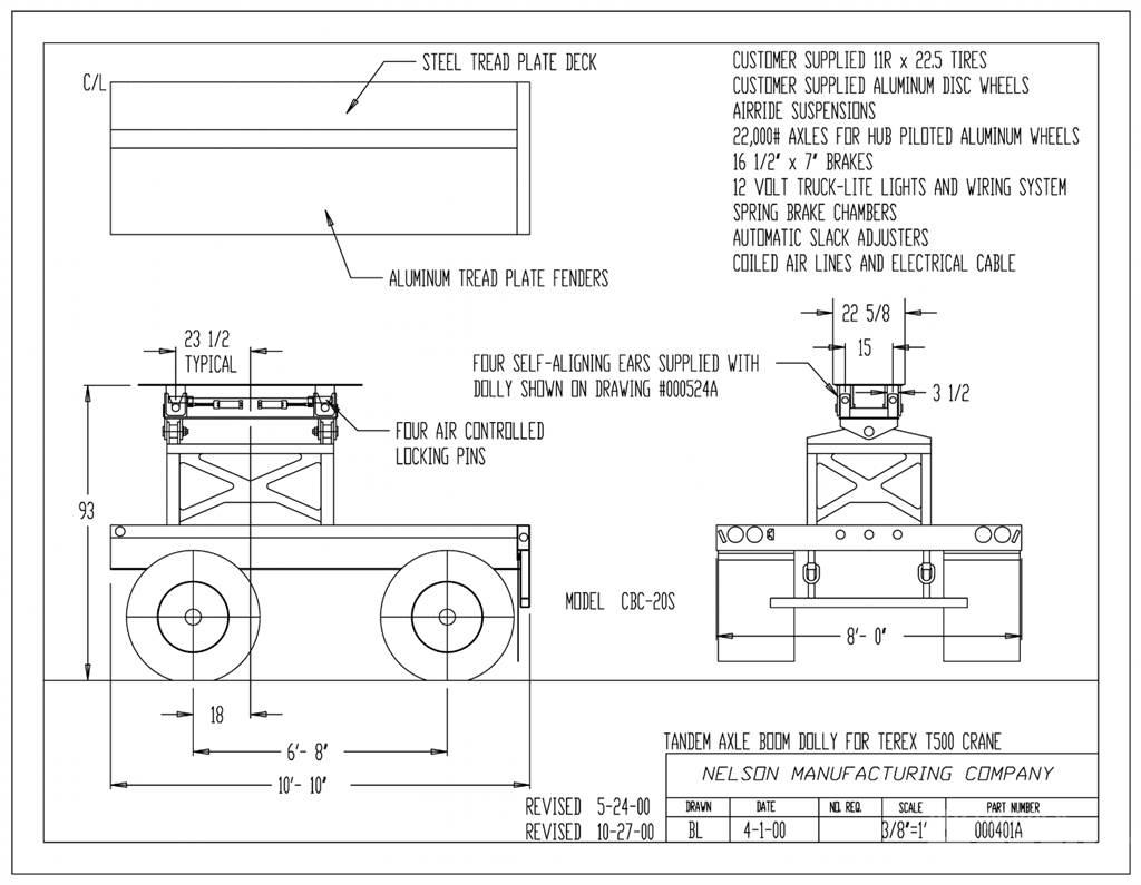 Nelson CBC-20S Carrelli Trailers