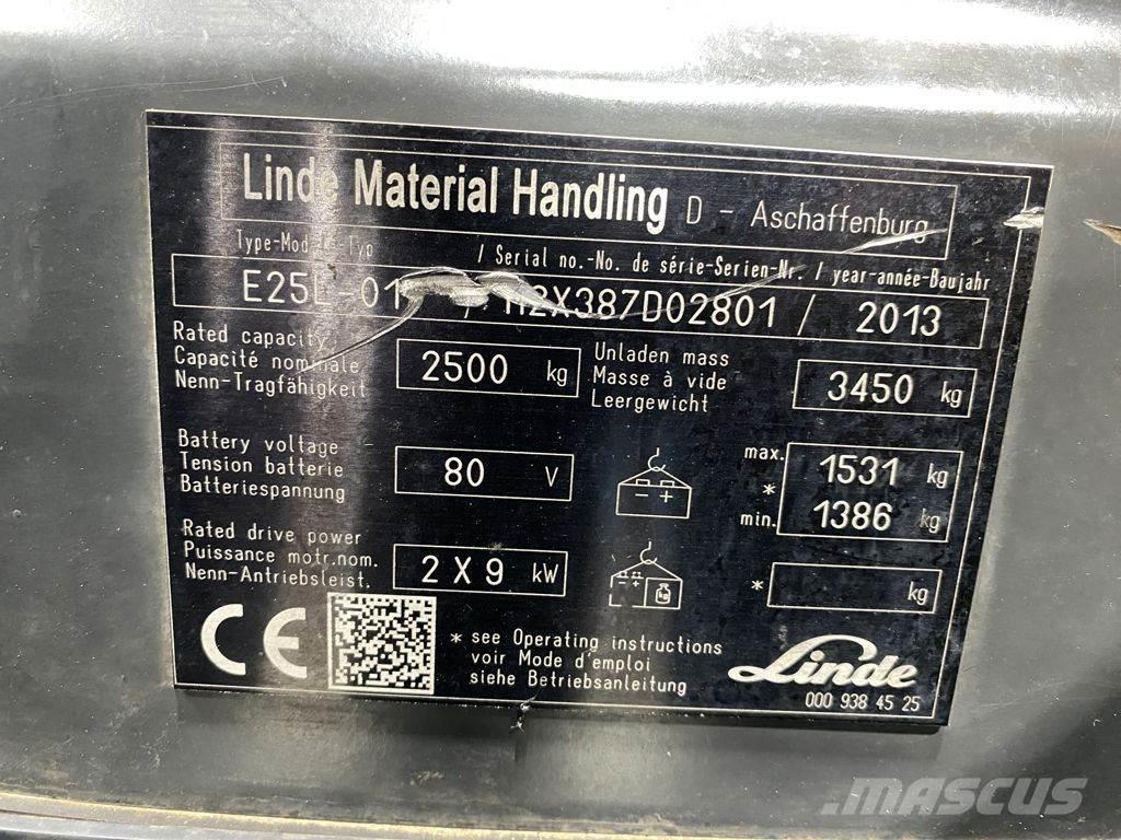 Linde E25L Carrelli elevatori elettrici