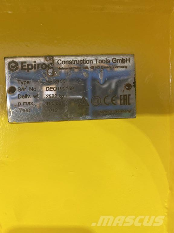 Epiroc HB3100 Martelli - frantumatori