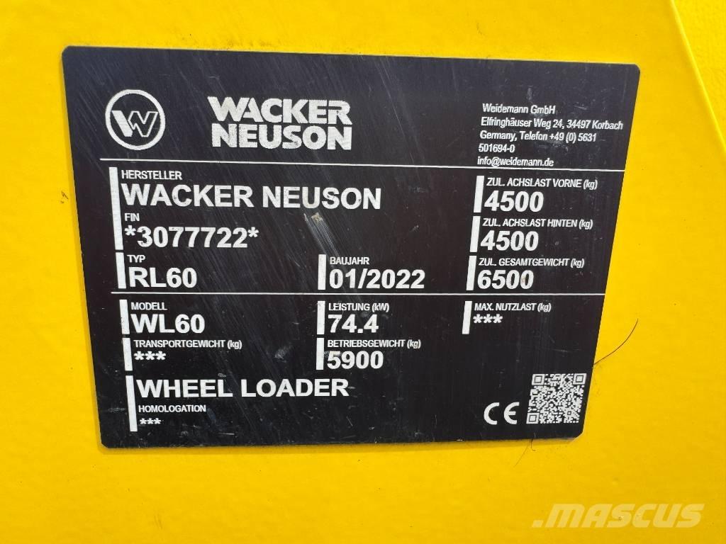 Wacker Neuson WL60 Pale gommate