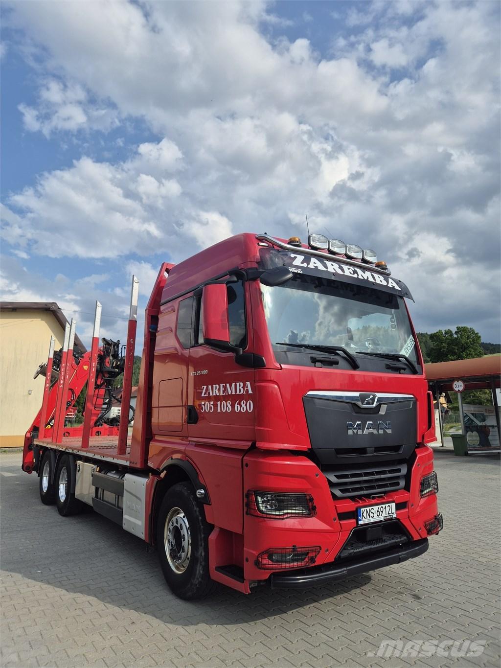 MAN TGX 26.580 Camion trasporto legname