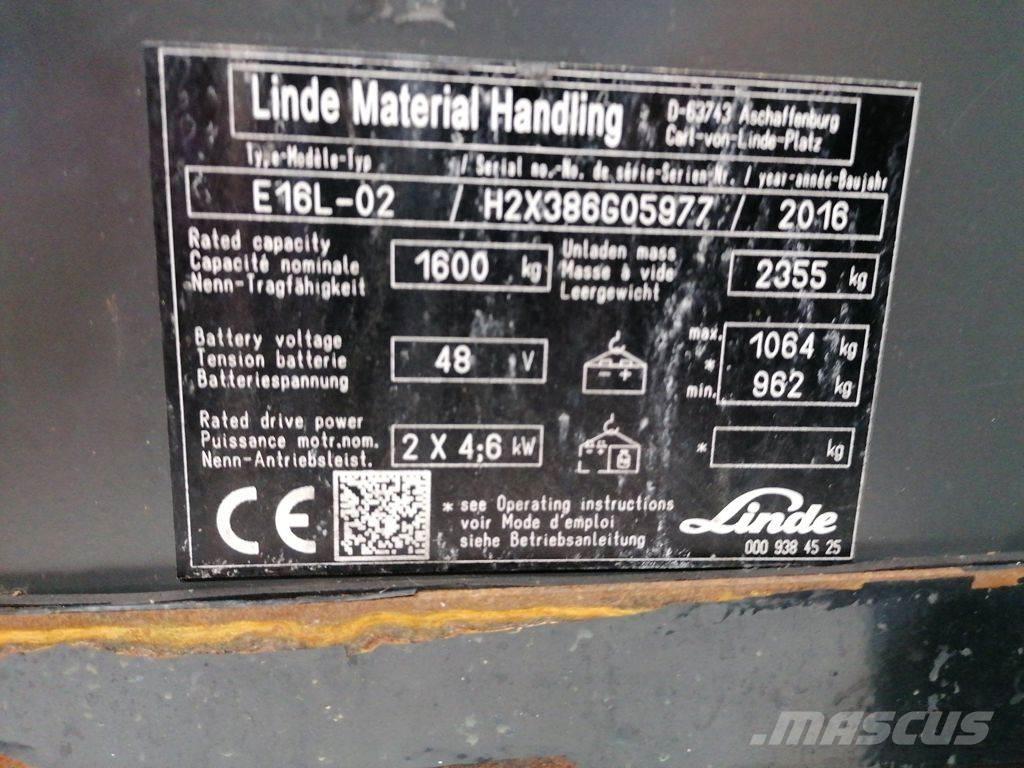 Linde E16L-02 Carrelli elevatori elettrici