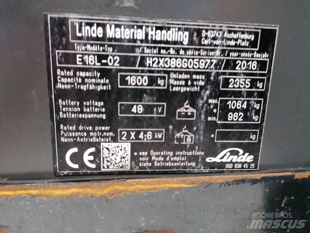 Linde E16L-02 Carrelli elevatori elettrici