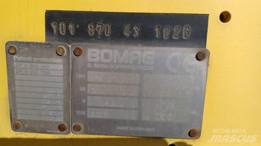 Bomag BW 174 A C Rulli Combinati