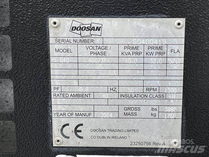 Doosan G 40 Generatori diesel