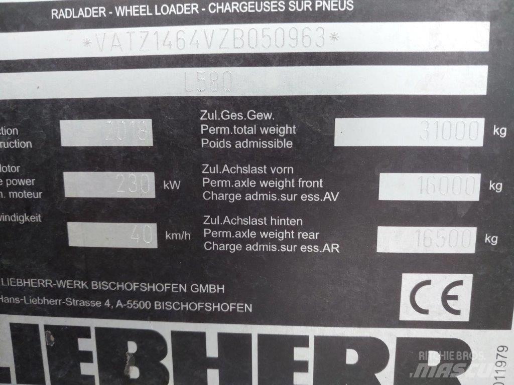 Liebherr L 580 Pale gommate