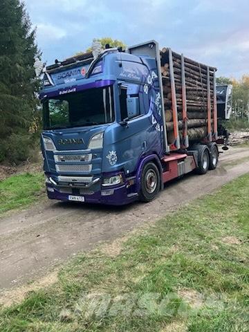 Scania R650B6X4NB Camion trasporto legname