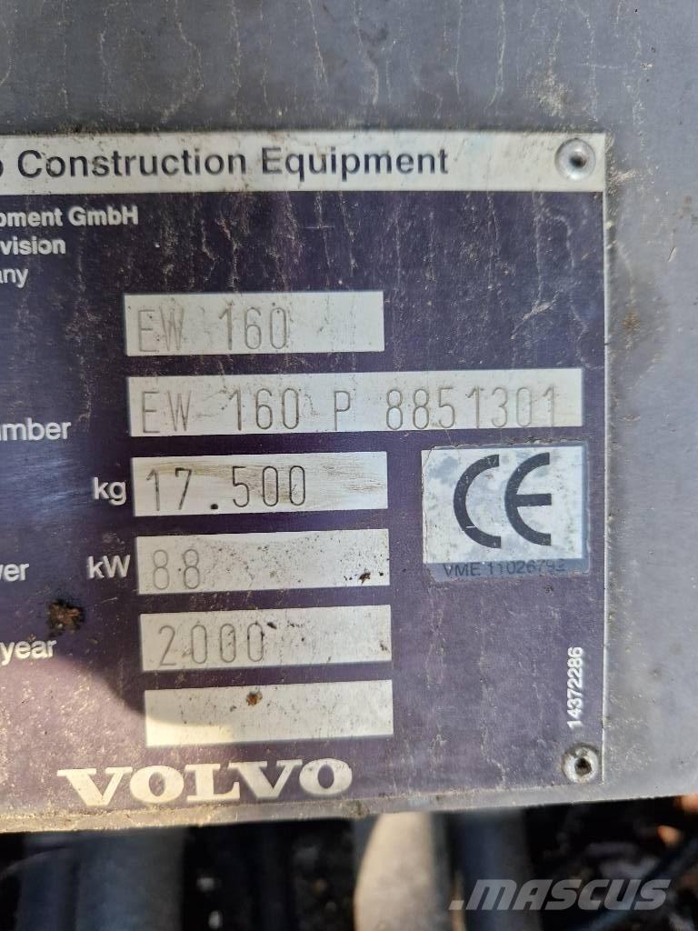 Volvo EW 160 Escavatori gommati