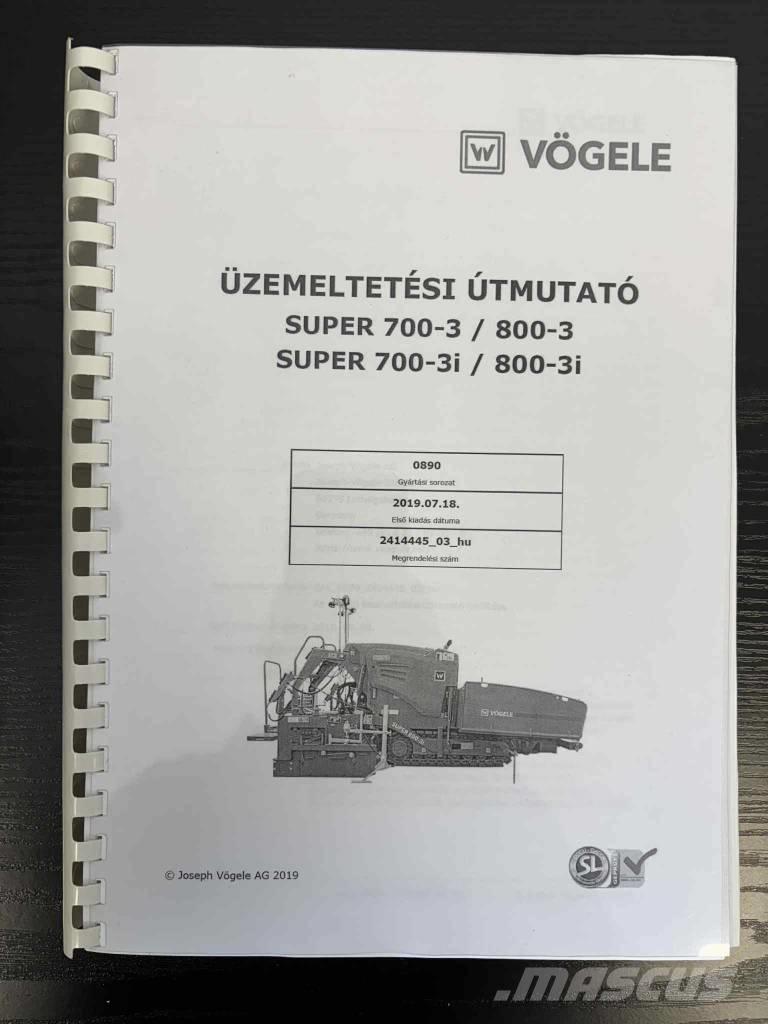 Vögele Super 800-3i Finitrici