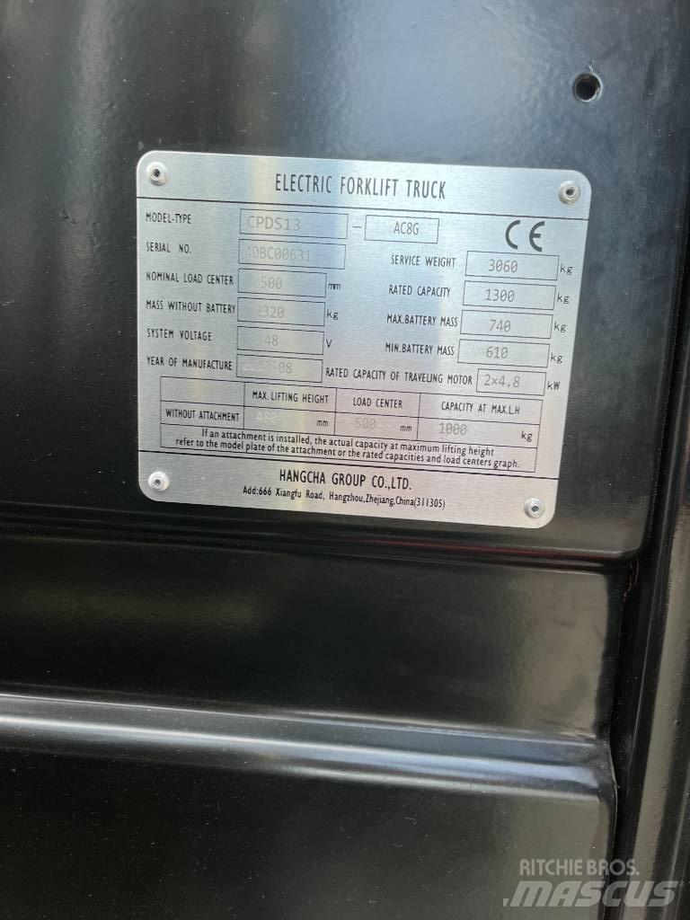 Hangcha CPDS13-AC8G Carrelli elevatori elettrici