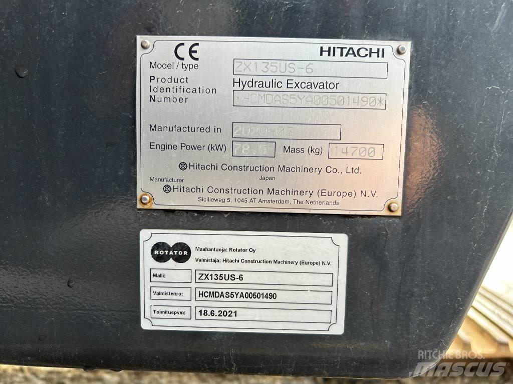 Hitachi ZX 135 US-6 Escavatori cingolati