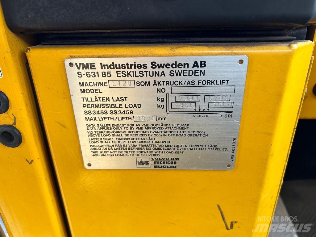 Volvo L 120 Pale gommate