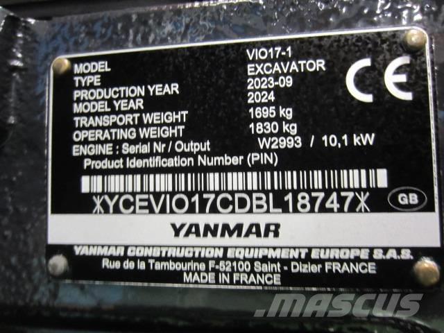 Yanmar Vio 17 Miniescavatori