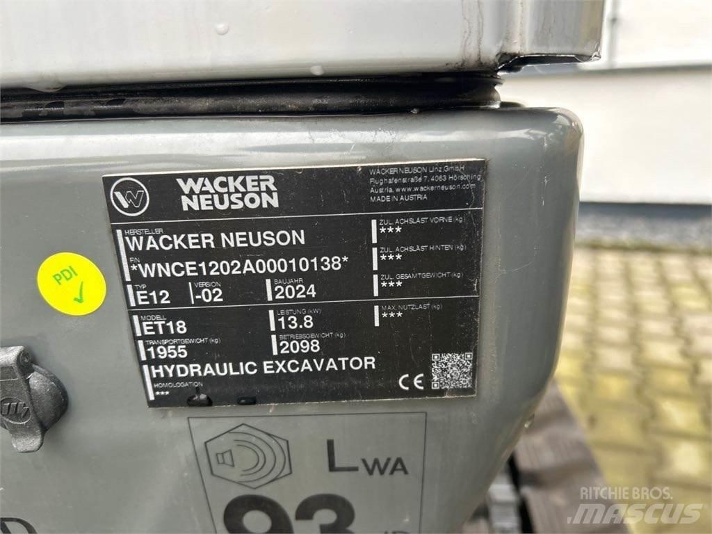 Wacker Neuson ET18 Escavatori cingolati
