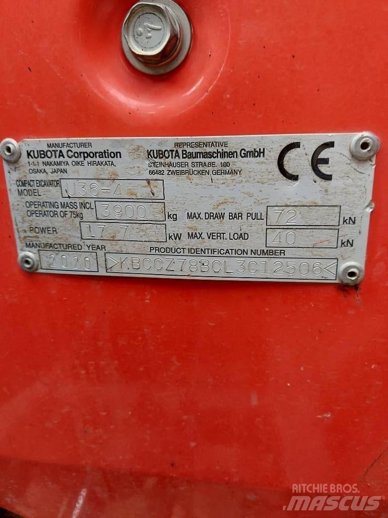 Kubota U 36-4 Miniescavatori