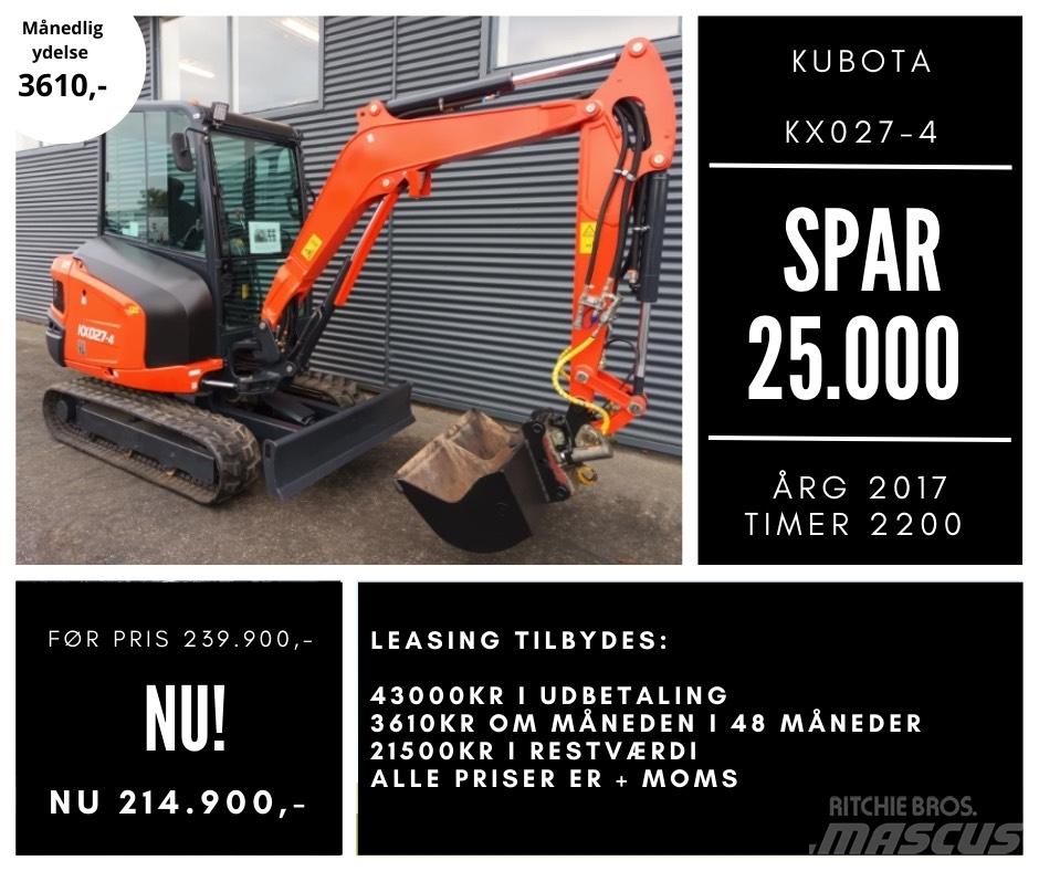 Kubota kx027-4 Miniescavatori