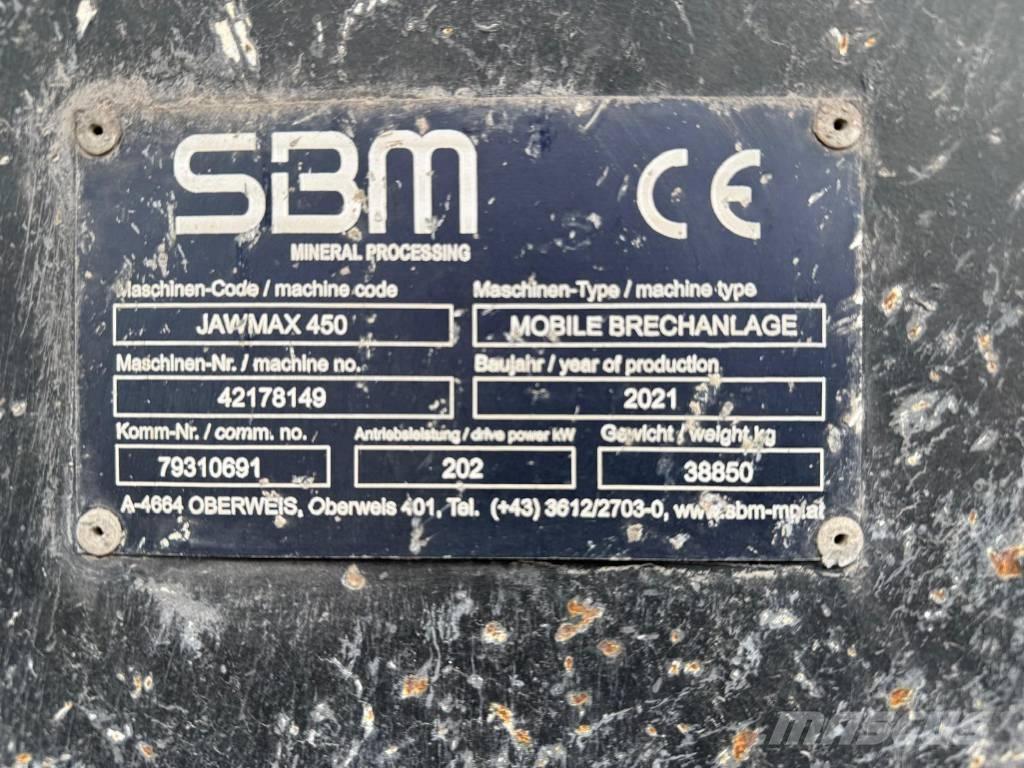 SBM Jawmax 450 Frantoi mobili