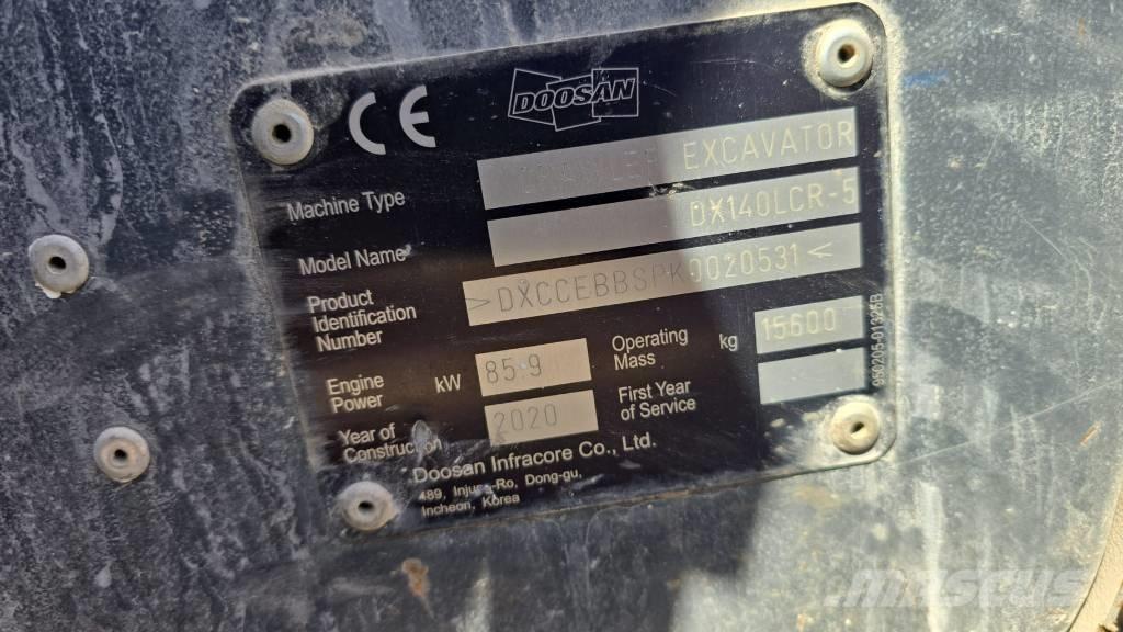 Doosan DX140LCR-5 Escavatori cingolati