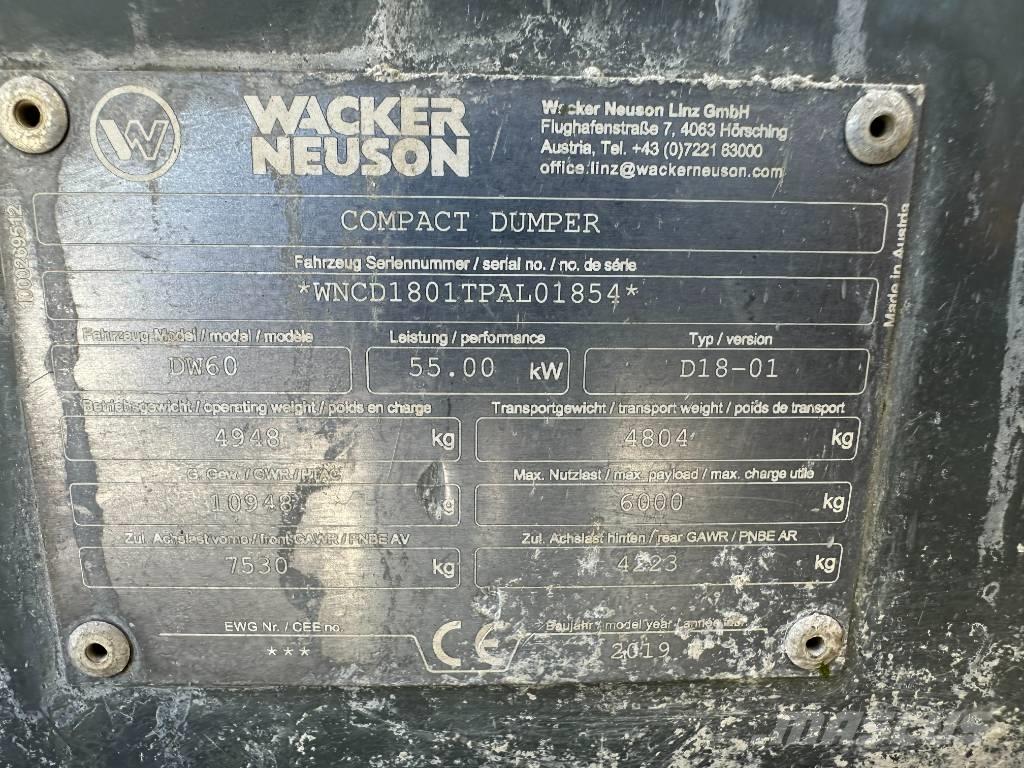 Wacker Neuson DW 60 Mini dumper