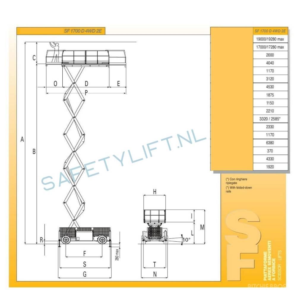 Airo SF 1700 D Piattaforme a pantografo