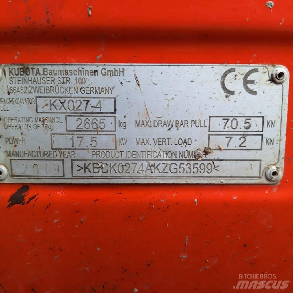 Kubota KX 027-4 Miniescavatori
