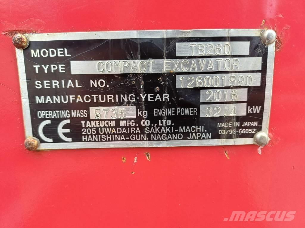 Takeuchi TB260 Miniescavatori