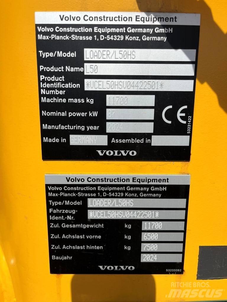 Volvo L50H Pale gommate