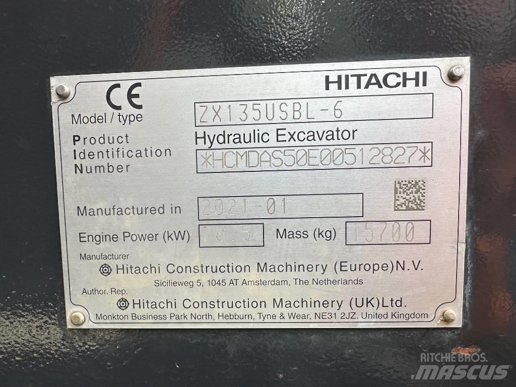 Hitachi ZX 135 US-6 Escavatori cingolati