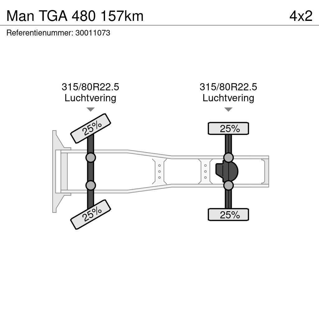 MAN TGA 480 157km Motrici e Trattori Stradali