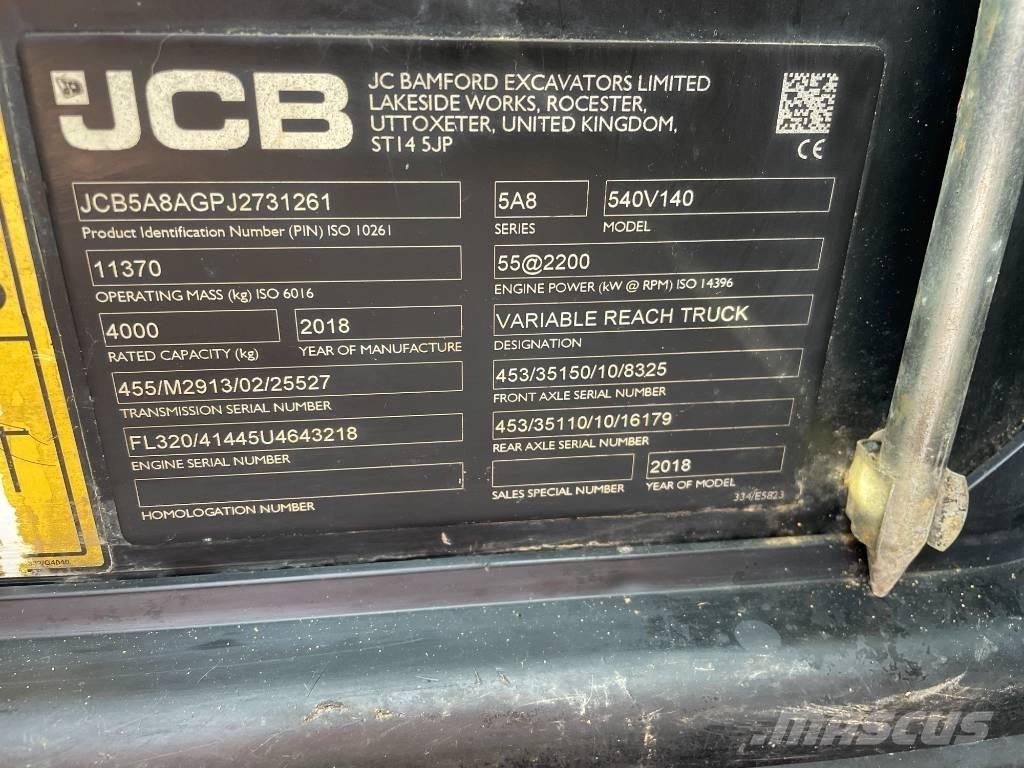 JCB 540-140 Sollevatori telescopici