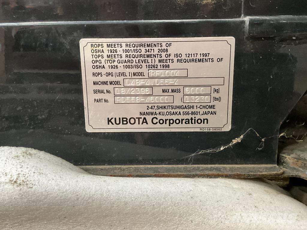 Kubota U 48-4 / U 55-4 Cabine e interni