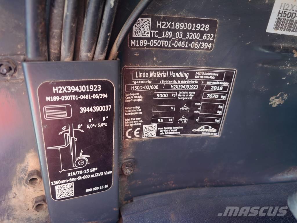 Linde H50D600/394 Carrelli elevatori diesel