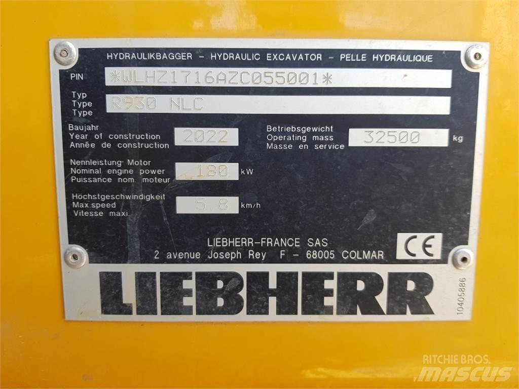 Liebherr R930 Escavatori cingolati