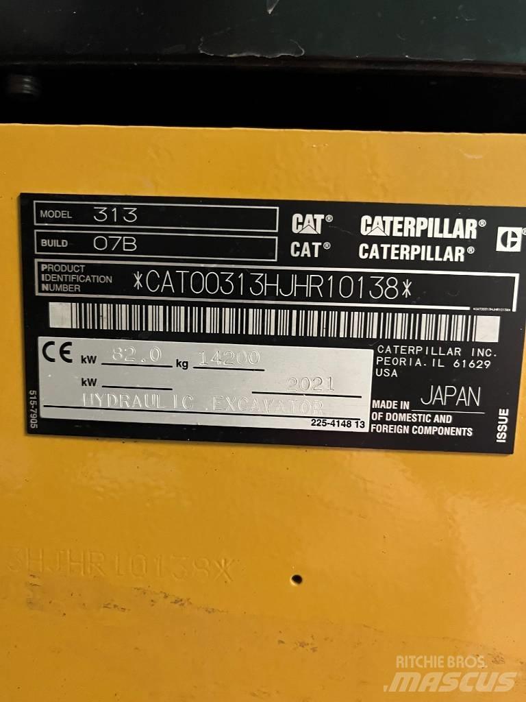 CAT 313 Next Gen Escavatori cingolati