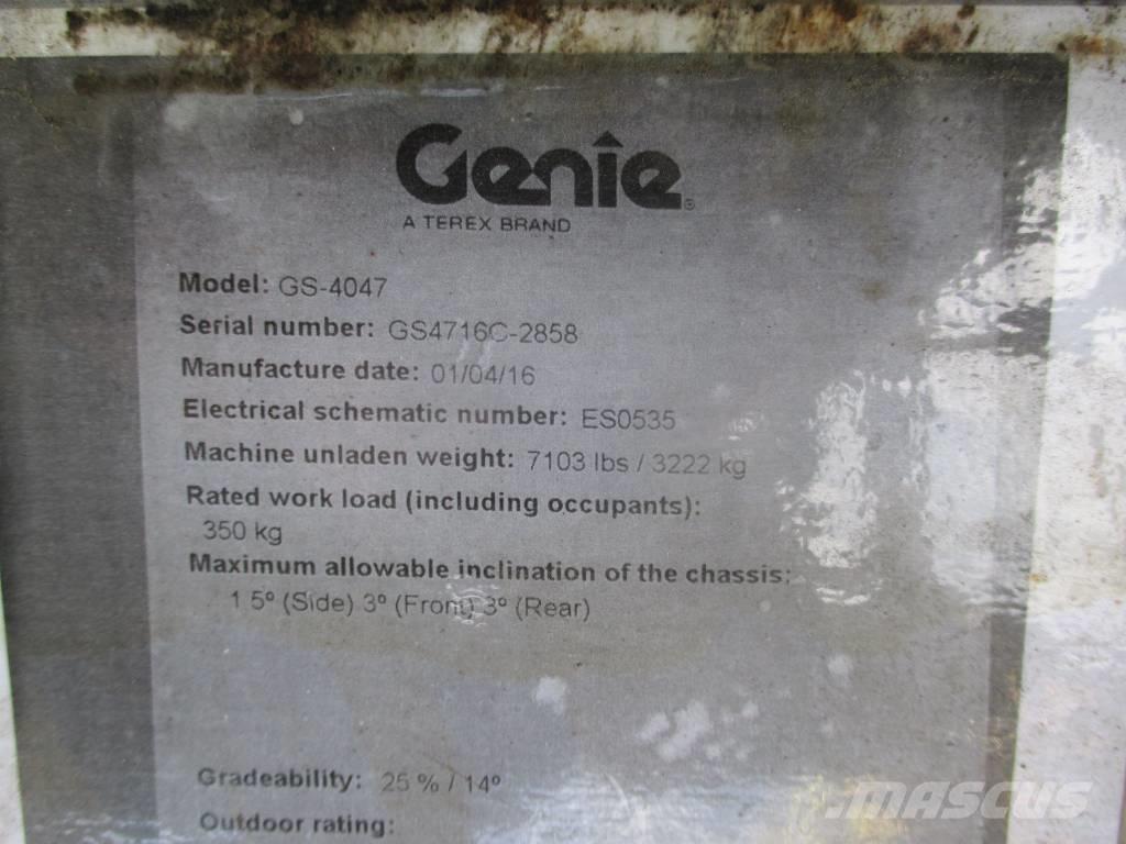 Genie GS 4047 Piattaforme a pantografo