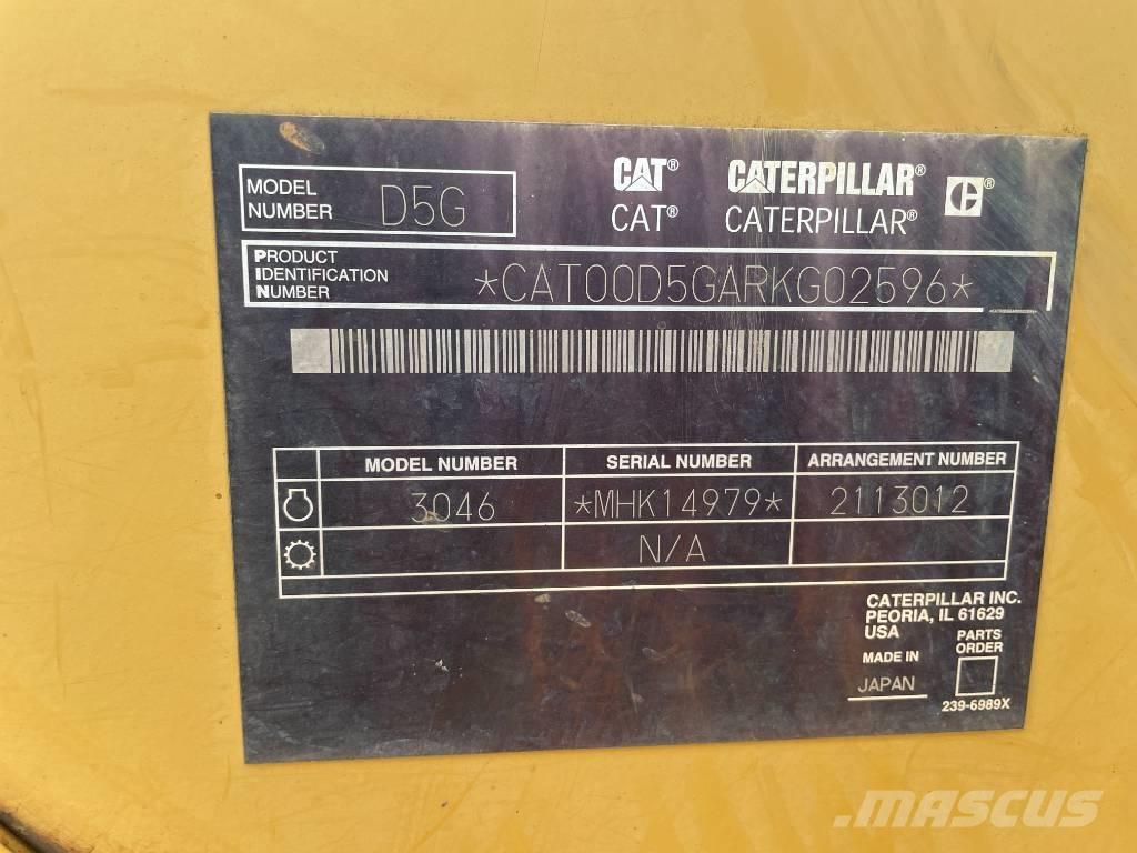 CAT D 5 LGP Dozer cingolati