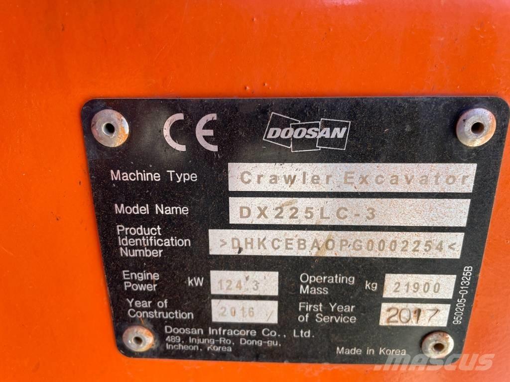 Doosan DX 225 LC-3 Escavatori cingolati