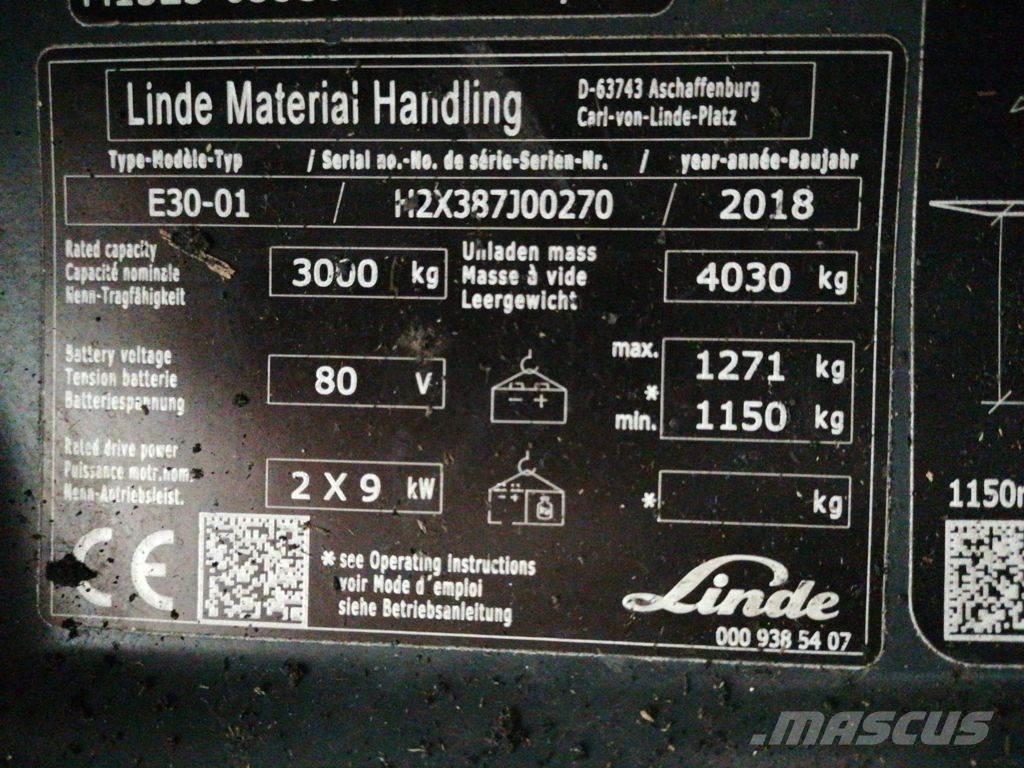 Linde E30-01 Carrelli elevatori elettrici