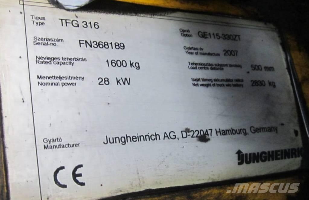 Jungheinrich TFG 316 Carrelli elevatori GPL