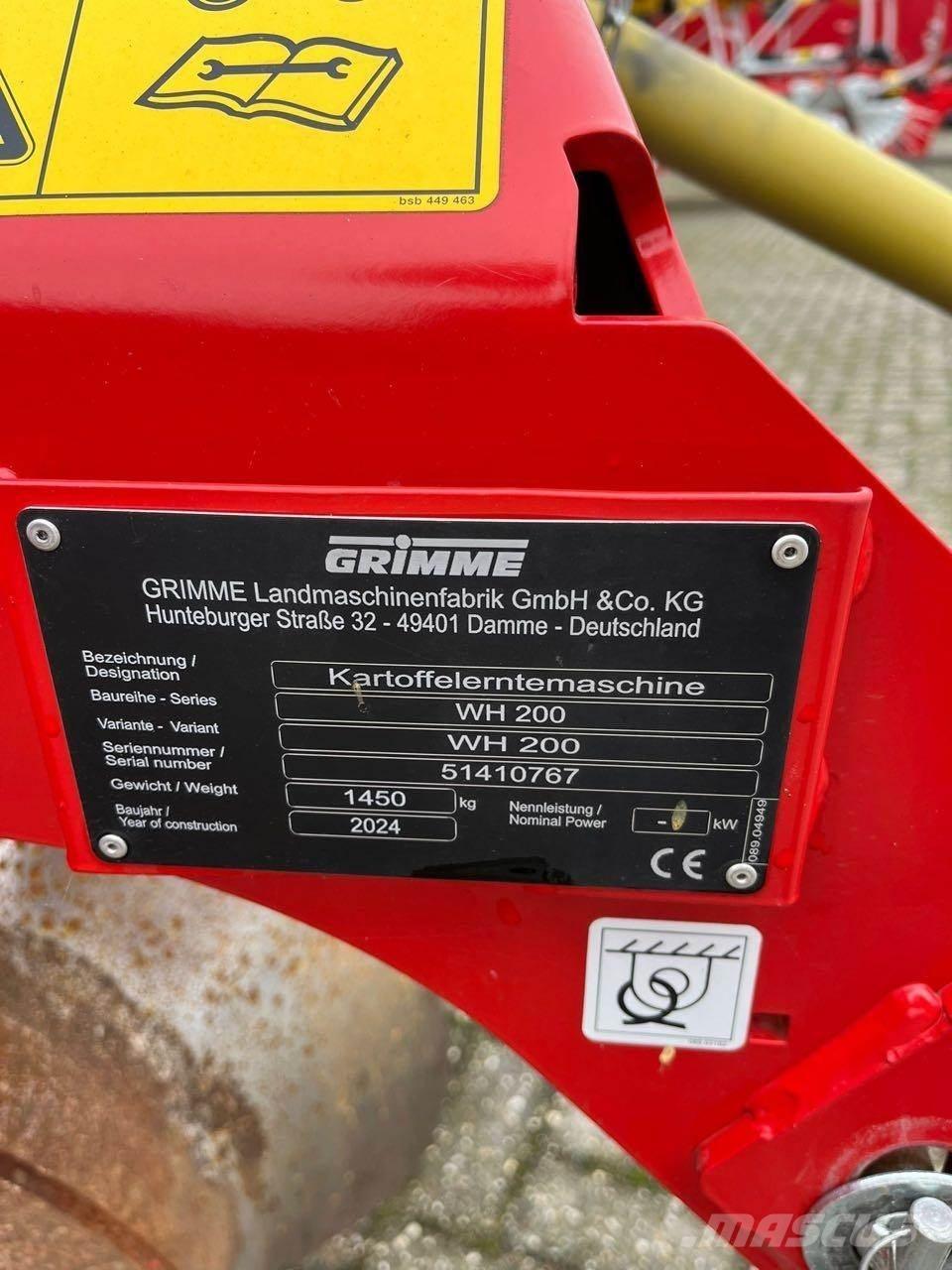 Grimme WH 200 Scava raccogli patate