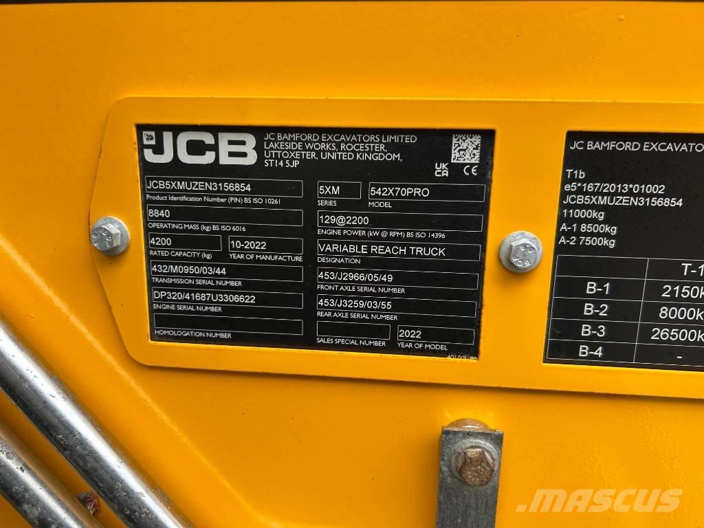 JCB 542-70 Agri Pro Sollevatori telescopici per agricoltura