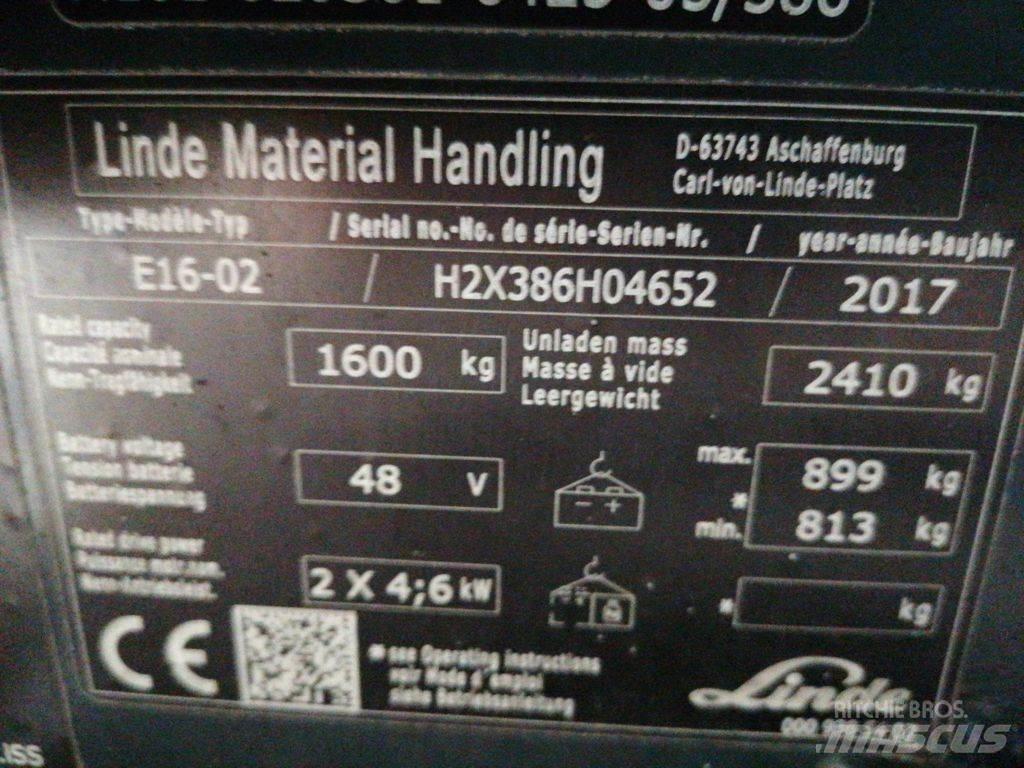 Linde E16-02 Carrelli elevatori elettrici
