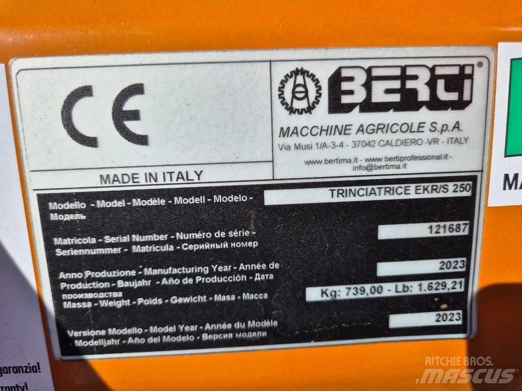Berti EKR-S 250 Falciatrici/cimatrici per pascoli