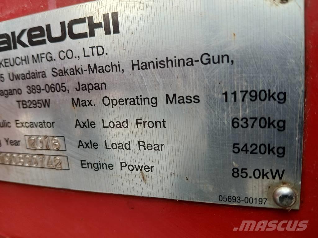 Takeuchi TB 295 W Escavatori gommati